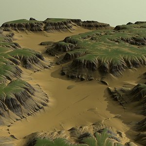3D desert landscape nature