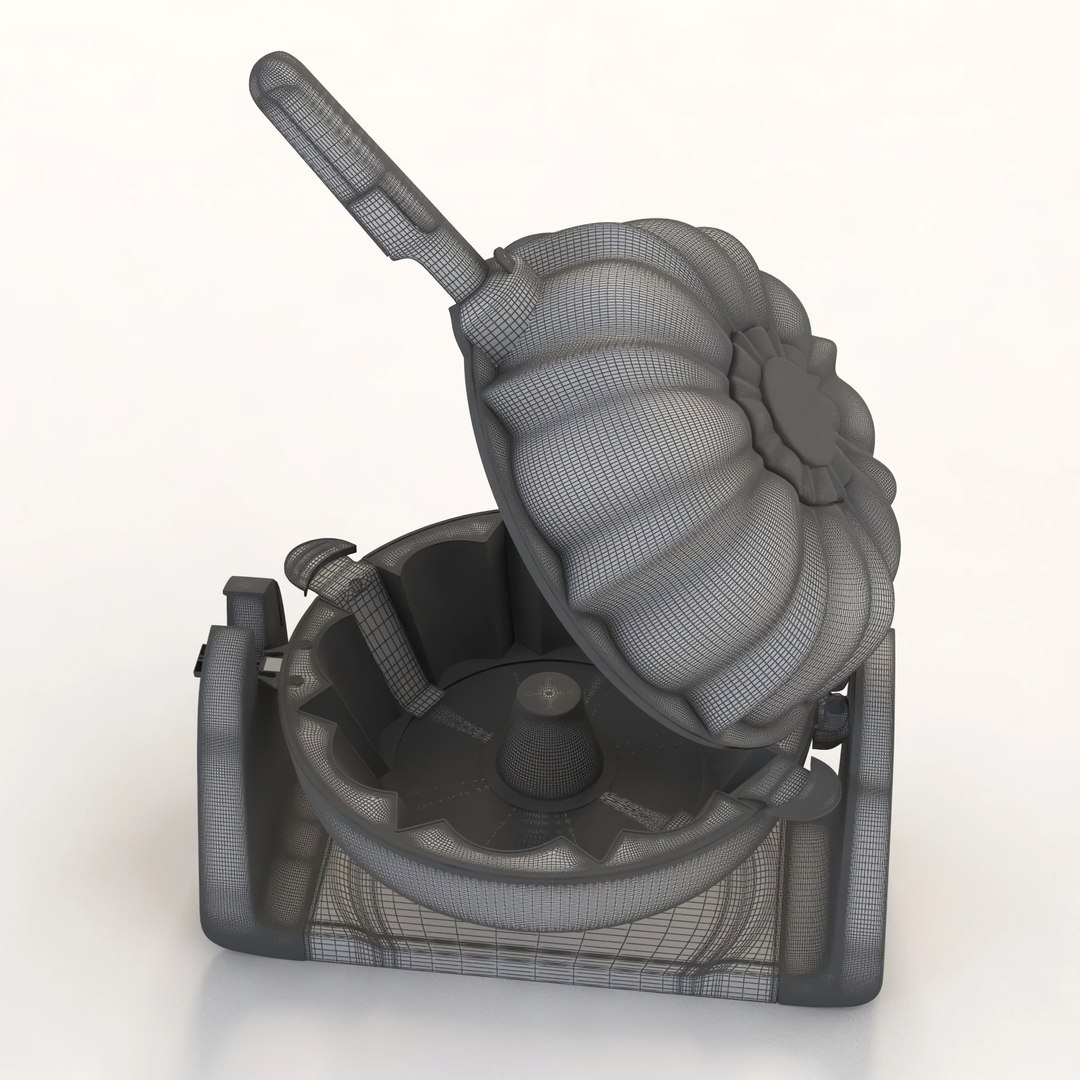 Elite Cuisine ECM 2919 MaxiMatic Flip Bundt Cake Maker 3D TurboSquid