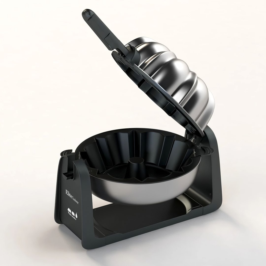 Elite Cuisine ECM 2919 MaxiMatic Flip Bundt Cake Maker 3D TurboSquid