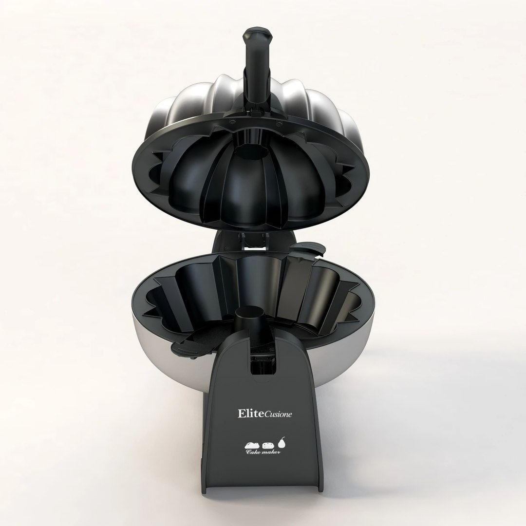 Elite Cuisine ECM 2919 MaxiMatic Flip Bundt Cake Maker 3D TurboSquid