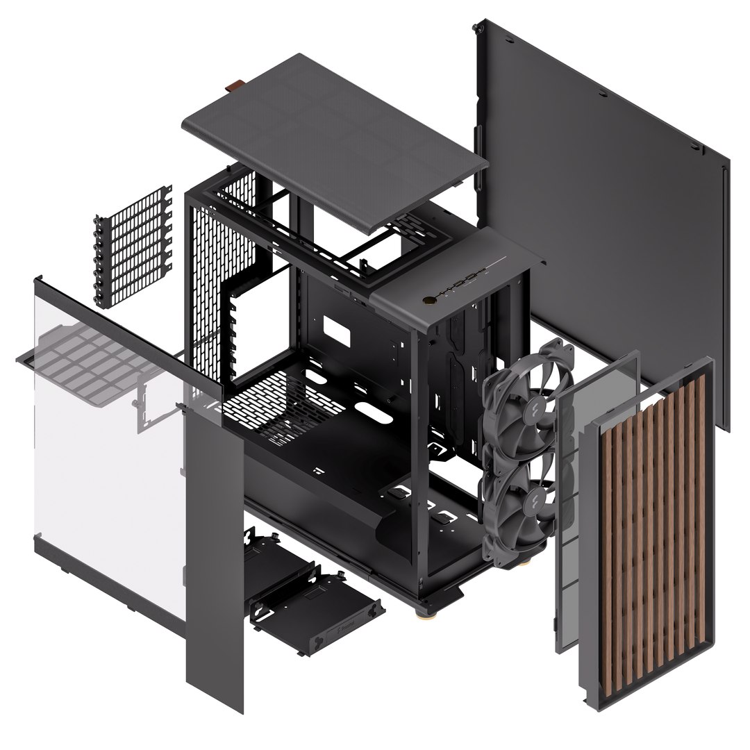 3D Fractal Design North - Computer Case - TurboSquid 2115364