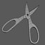 3d model stationery set scissors