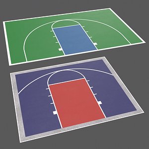 PBR Mini Basketball Court Floor