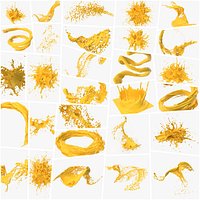29 Yellow splashes