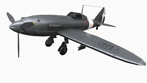 Reggiane Re 2005 Sagittario Low-poly 3D model