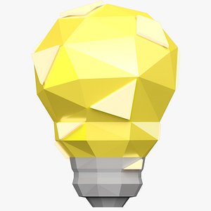 3D idea light bulb model