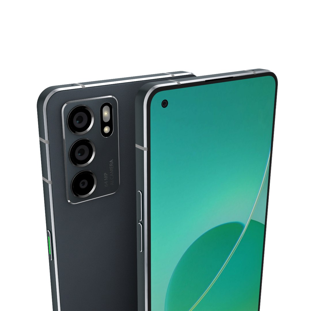 3D Oppo Reno6 5G Model - TurboSquid 1887831