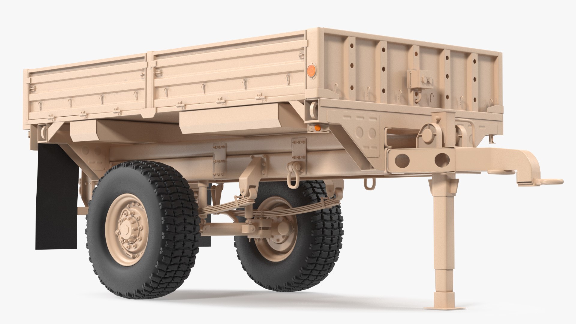 Military Cargo Trailer M1082 Sand 3D model preview