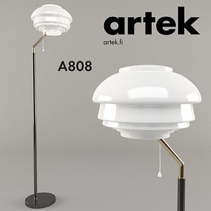 3d artek floor lamp a808