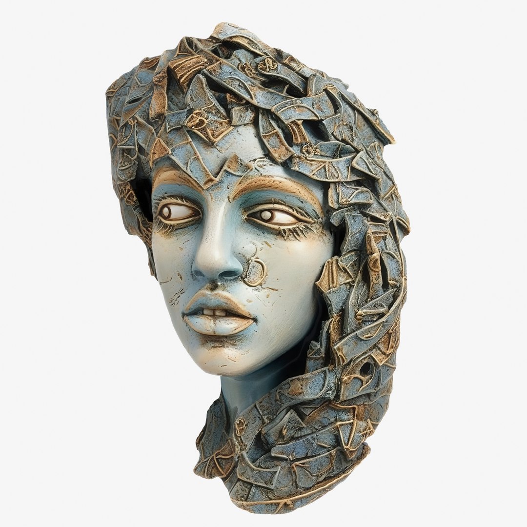 3D Sculpture Art Mask Pack 12 TurboSquid 2069174
