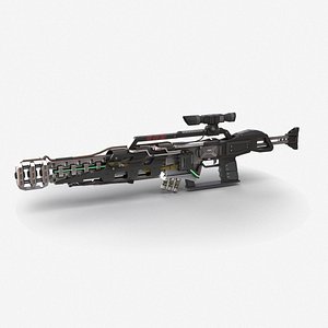Sci-fi Sniper rifle GausM13