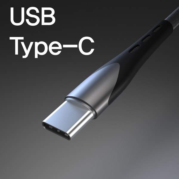 usb type-c cable 3D