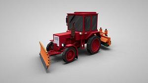 Voxel Utility tractor 3D