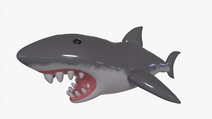Inflatable shark 3D model
