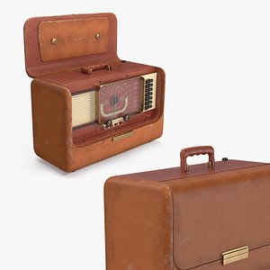 Old Retro Shortwave Tube Radio Brown