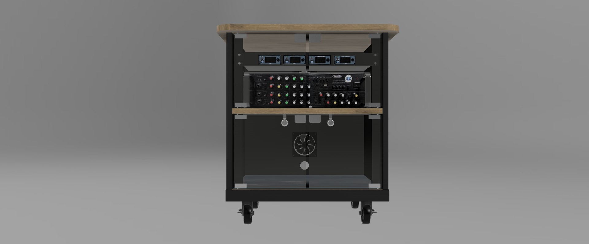 Mixer Cabinet Rack Model - TurboSquid 1469440