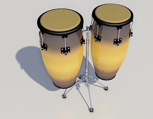 congas percussion 3D