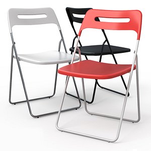 3d nisse folding dining chair model