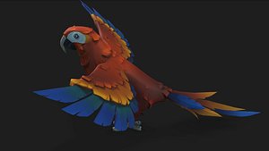 parrot 3d model download for your animation and games model
