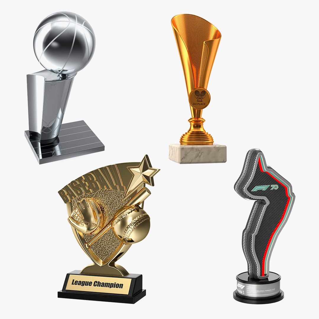 Sport Trophies Collection 4 3D model preview