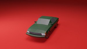 3D Low Poly  Car 350SL model