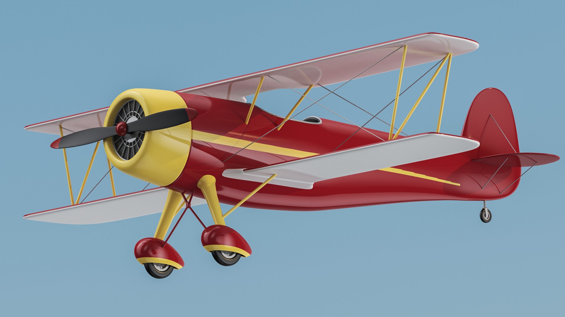 Biplane 01 Model - TurboSquid 1828009