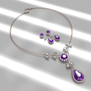 Diamond Jewellery Neckless model