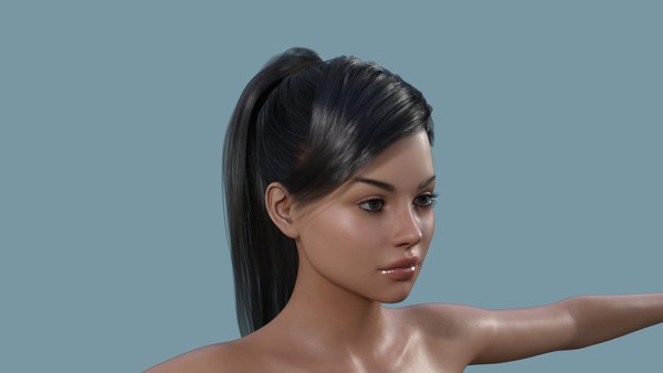 Realistic Female Character 16 3D model