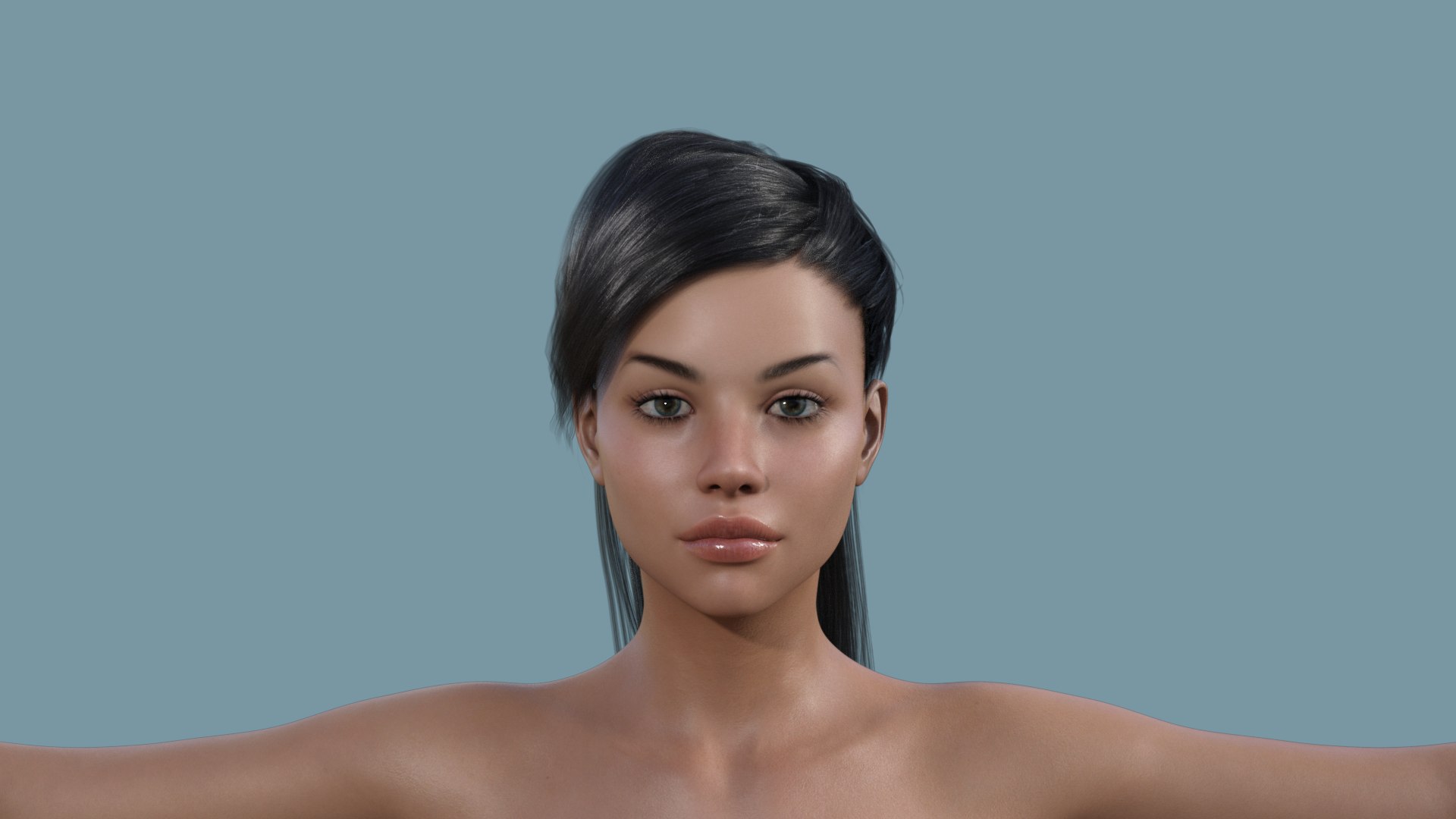 Realistic Female Character 16 3d Model Turbosquid 1826283