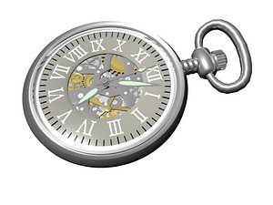 pocket watch 3d model