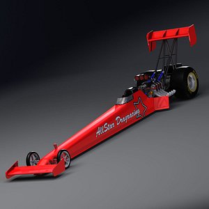 3d fuel dragster