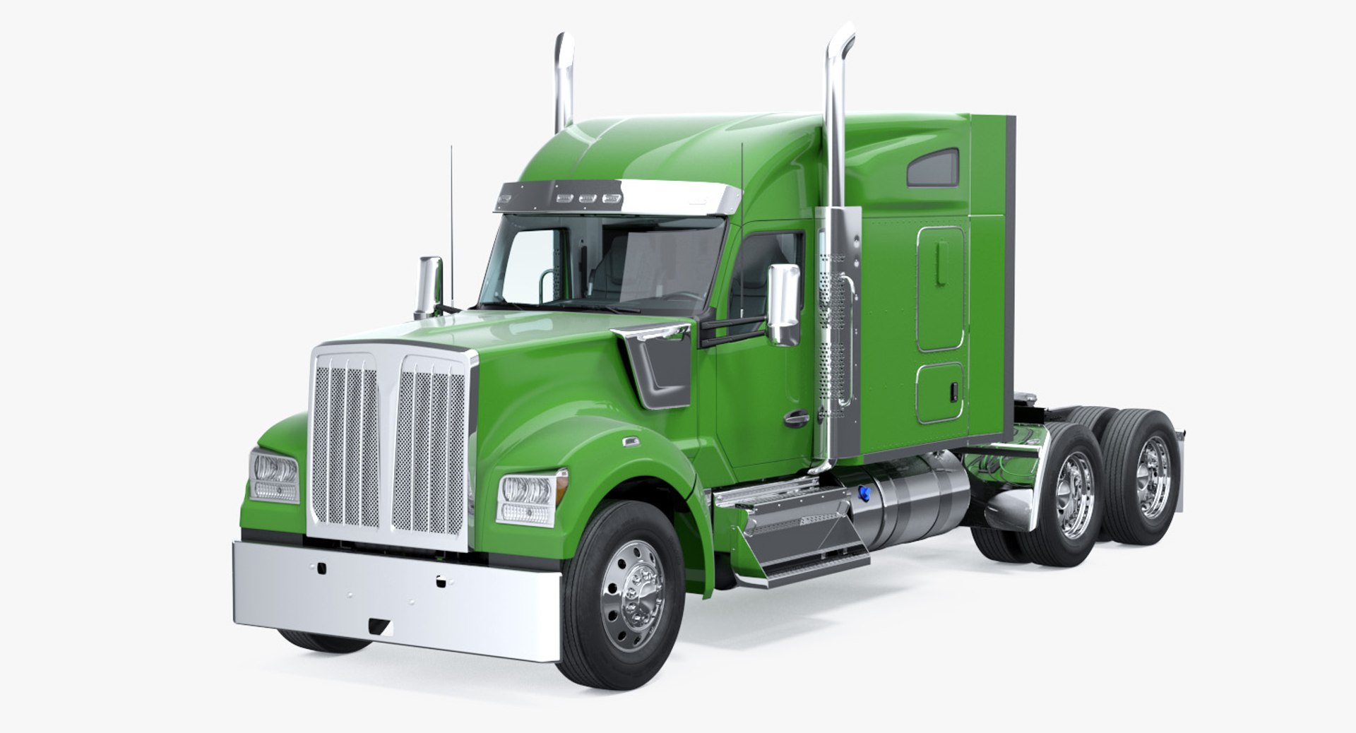 Long Hood Truck Generic 3D model preview