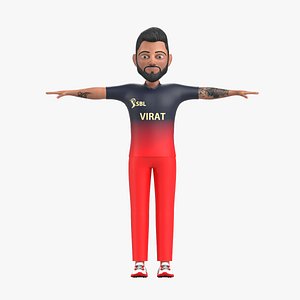 3D Virat kohli