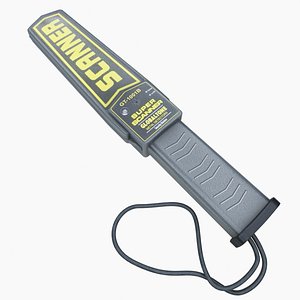 3D metal detector handheld model