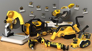 3D dewalt 9 tools