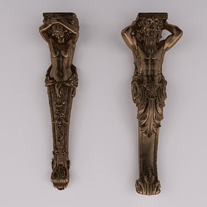 3d man woman model