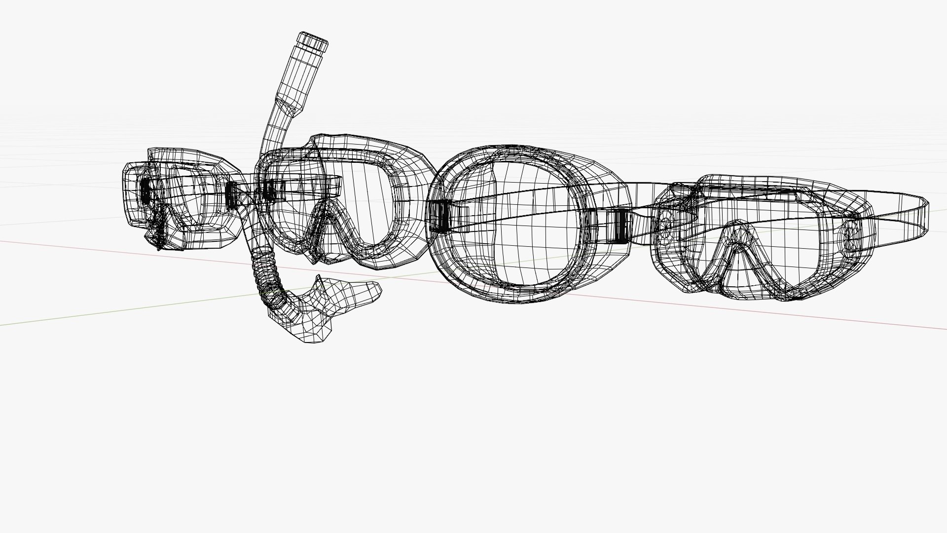 4 Different Snorkel Mask Designs Model - TurboSquid 2518324