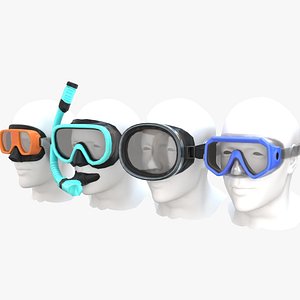 4 Different Snorkel Mask Designs
