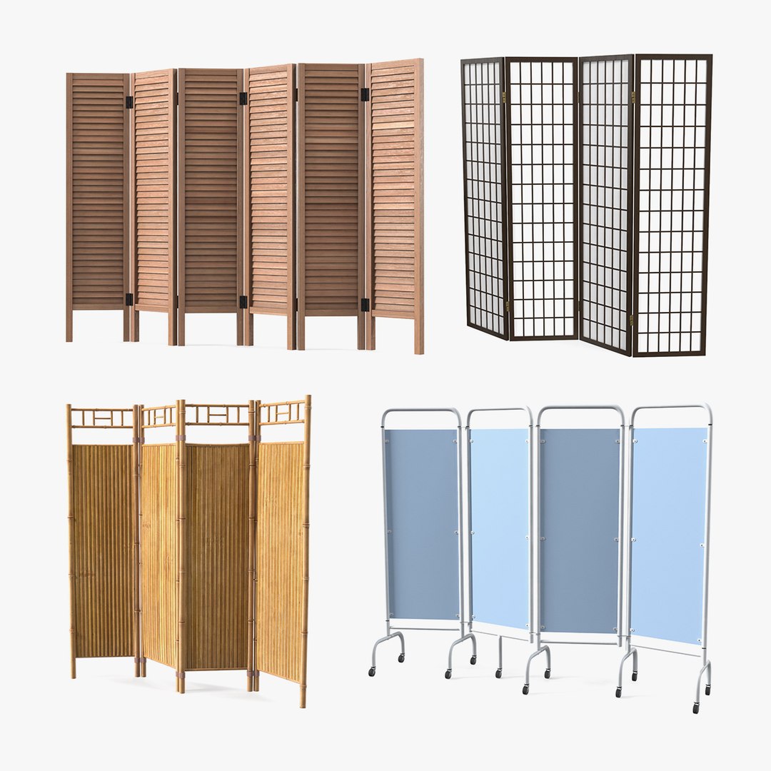 Folding Screens Collection 2 3D model preview