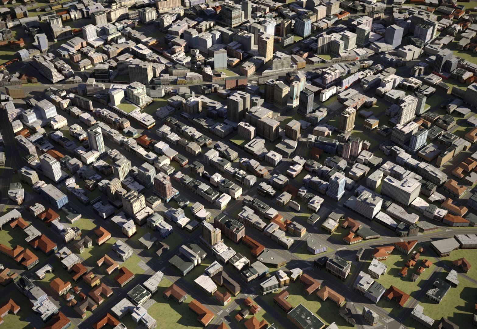 3D City Cityscape Model - TurboSquid 1505298