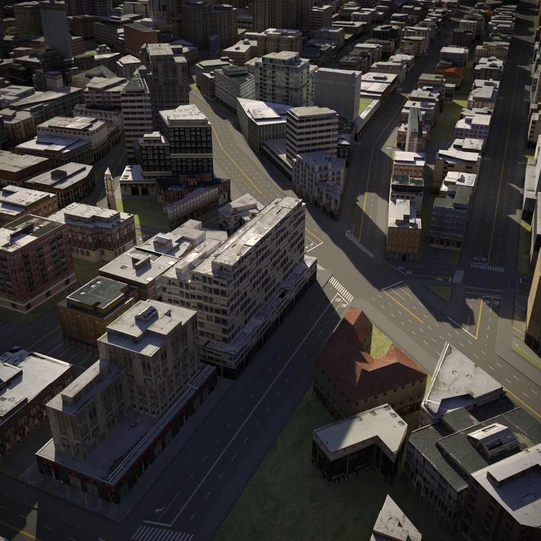 3D City Cityscape Model - TurboSquid 1505298