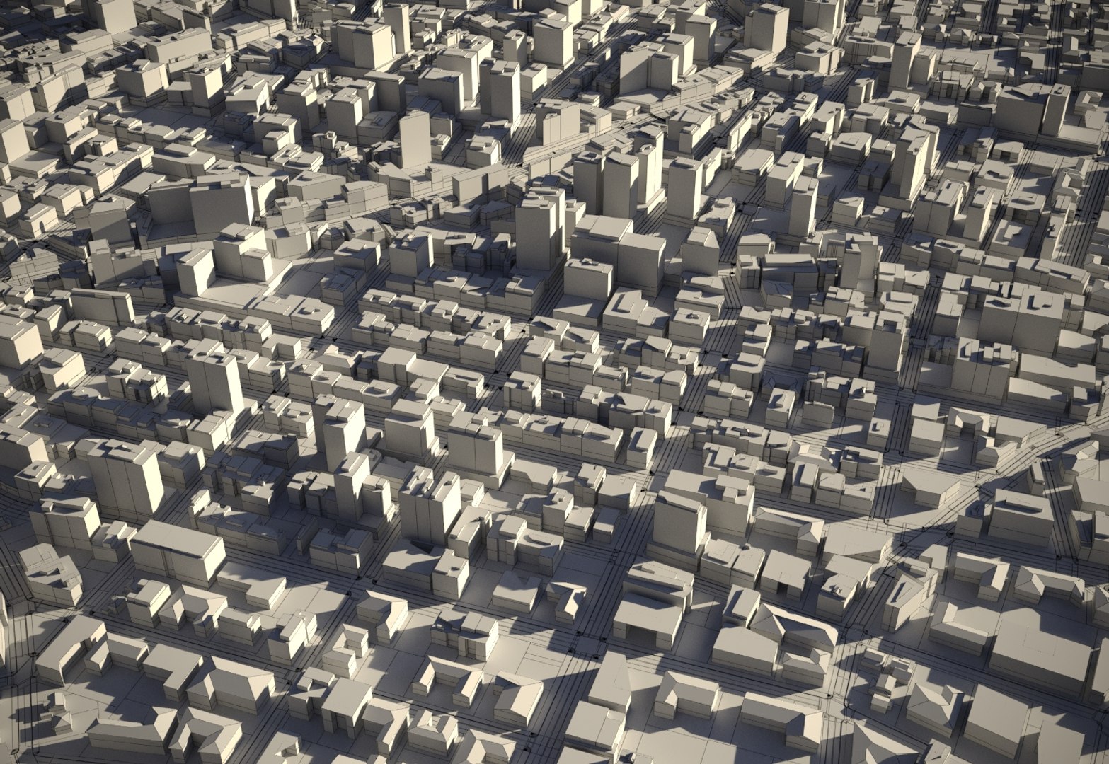 3D City Cityscape Model - TurboSquid 1505298