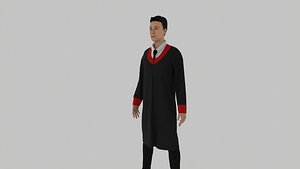Graduation Character 3D model