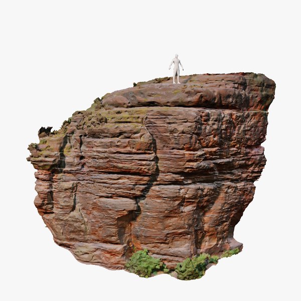 3D PBR Rocks Sand Stone Forest Cliff Big model