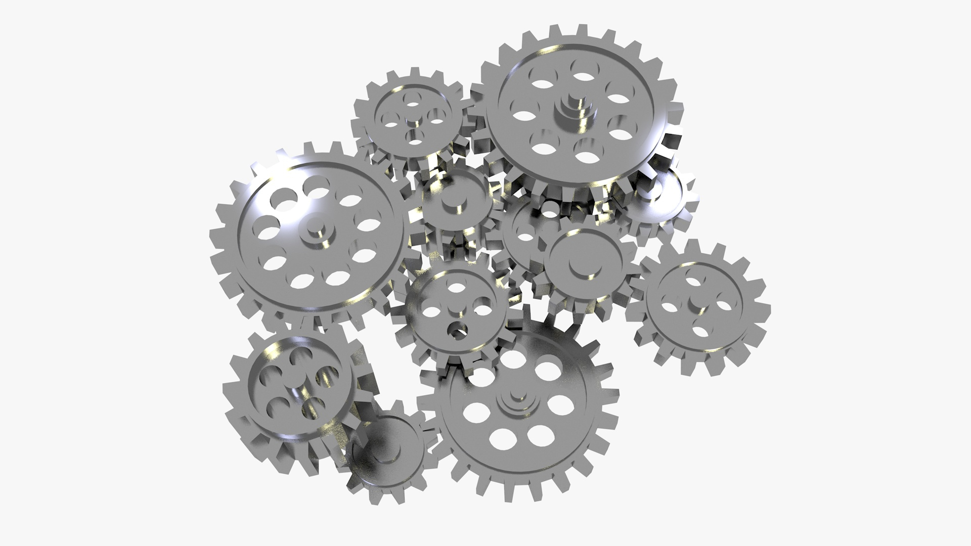 Gears 3d model render stock illustration. Illustration of objective -  58362337