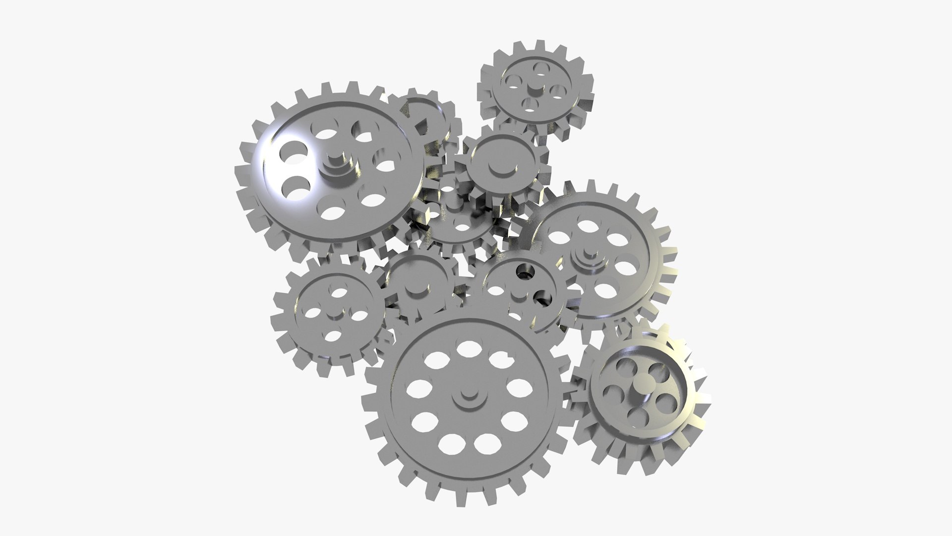 Mechanical gears 3d model stock illustration. Illustration of wheel -  109174635
