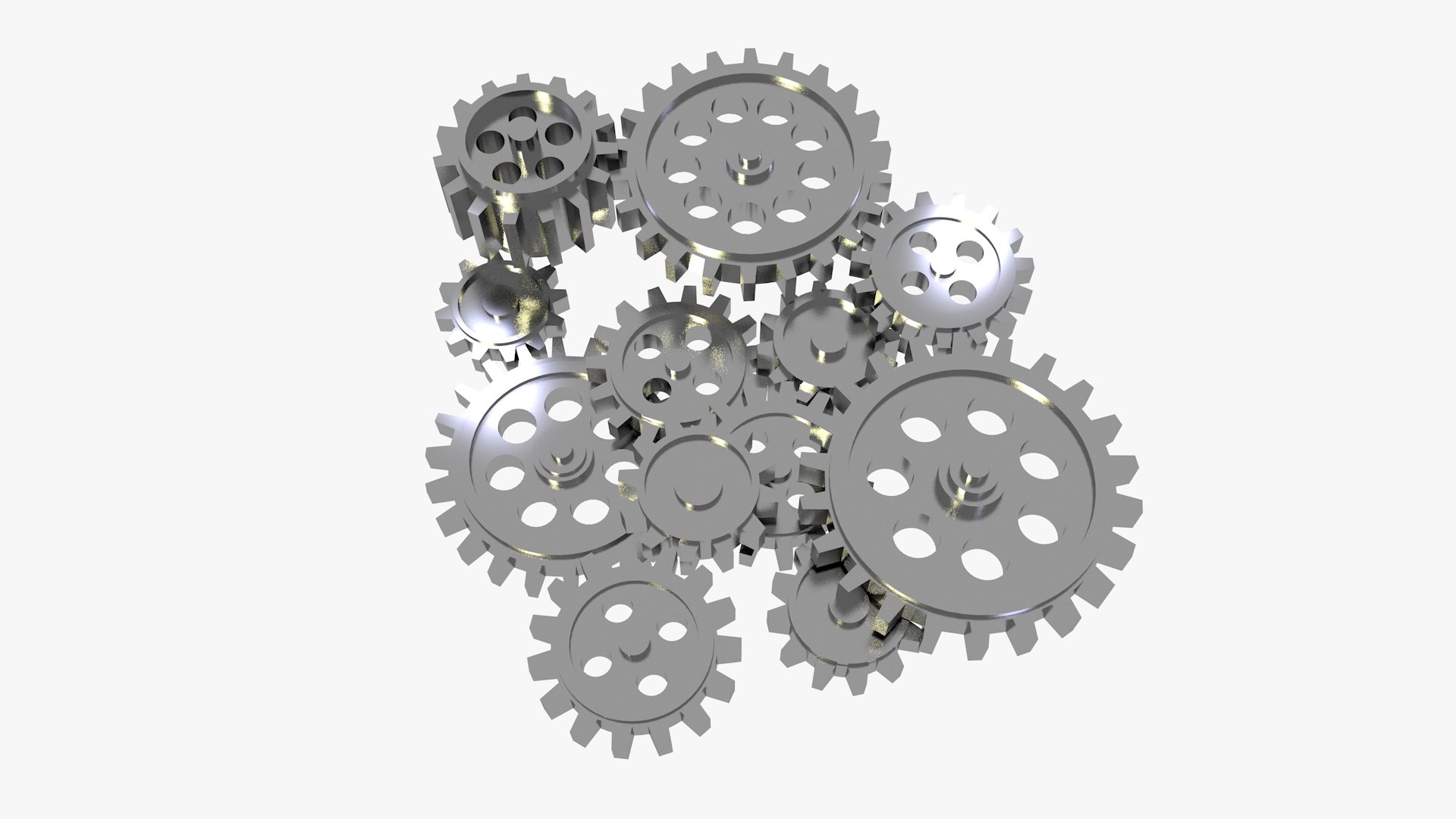 Gears 3d model render stock illustration. Illustration of objective -  58362337