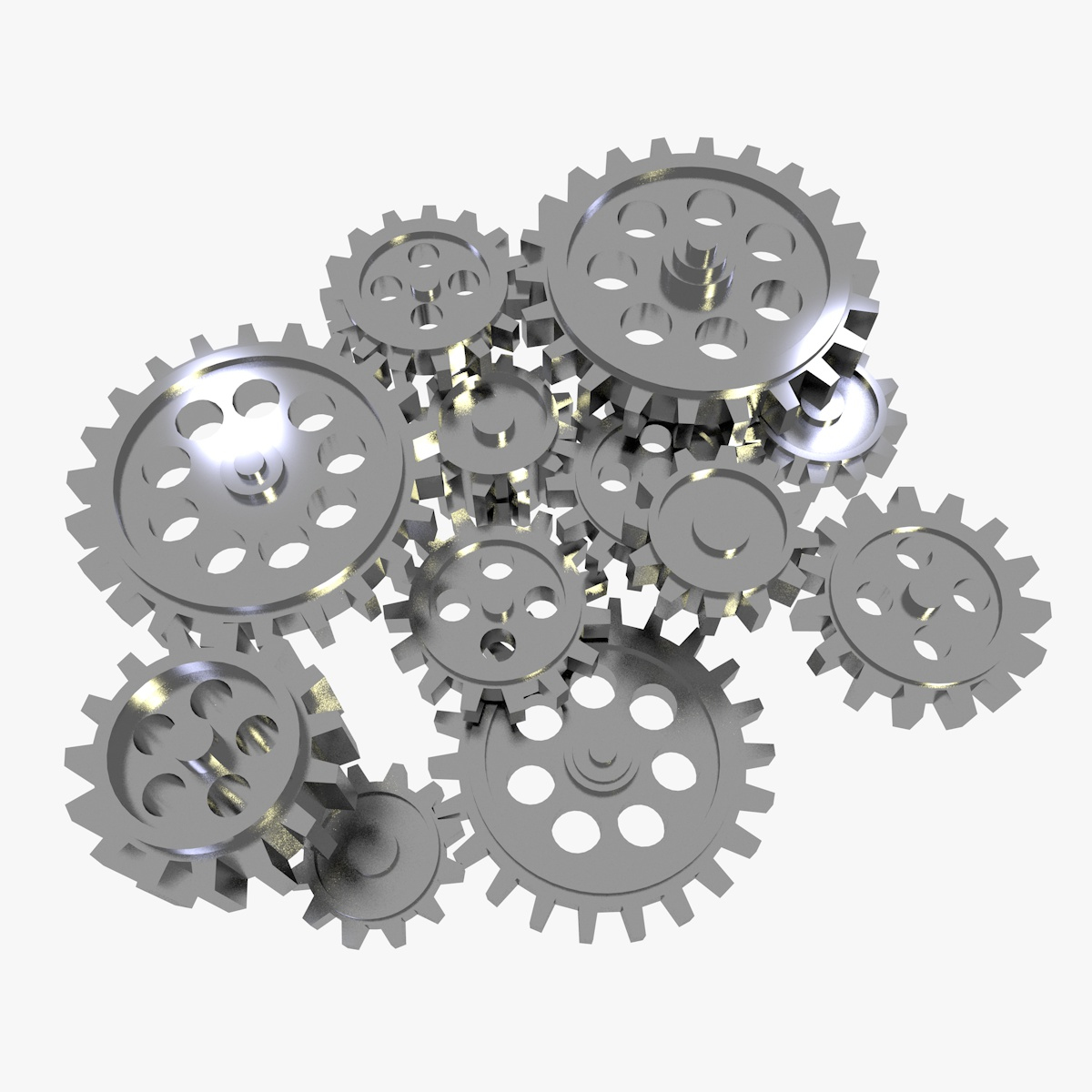 3D Animated Rotating Gears TurboSquid 1719602