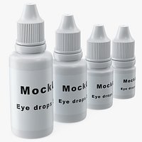 Medical Eye Dropper Bottles Mockup Set