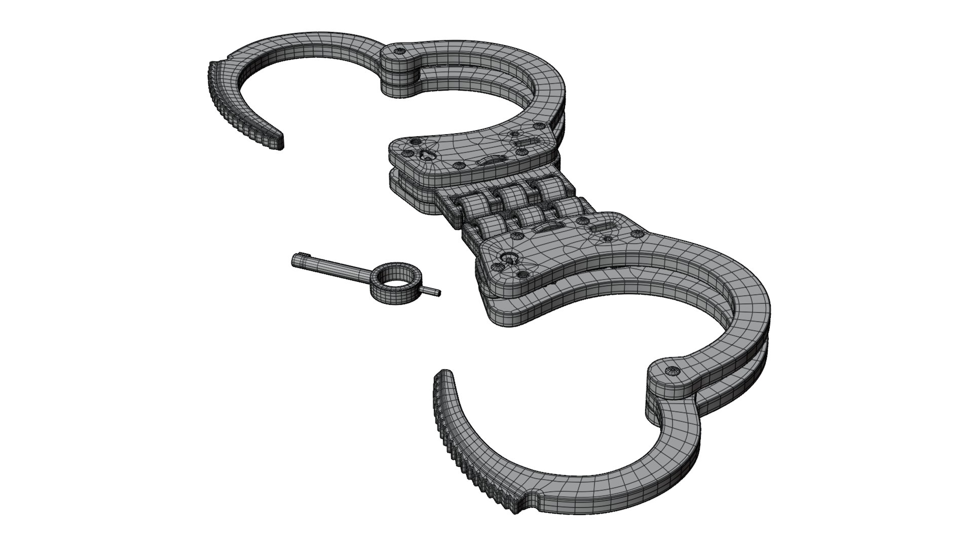 Handcuffs 01 D 3D Model - TurboSquid 2332538